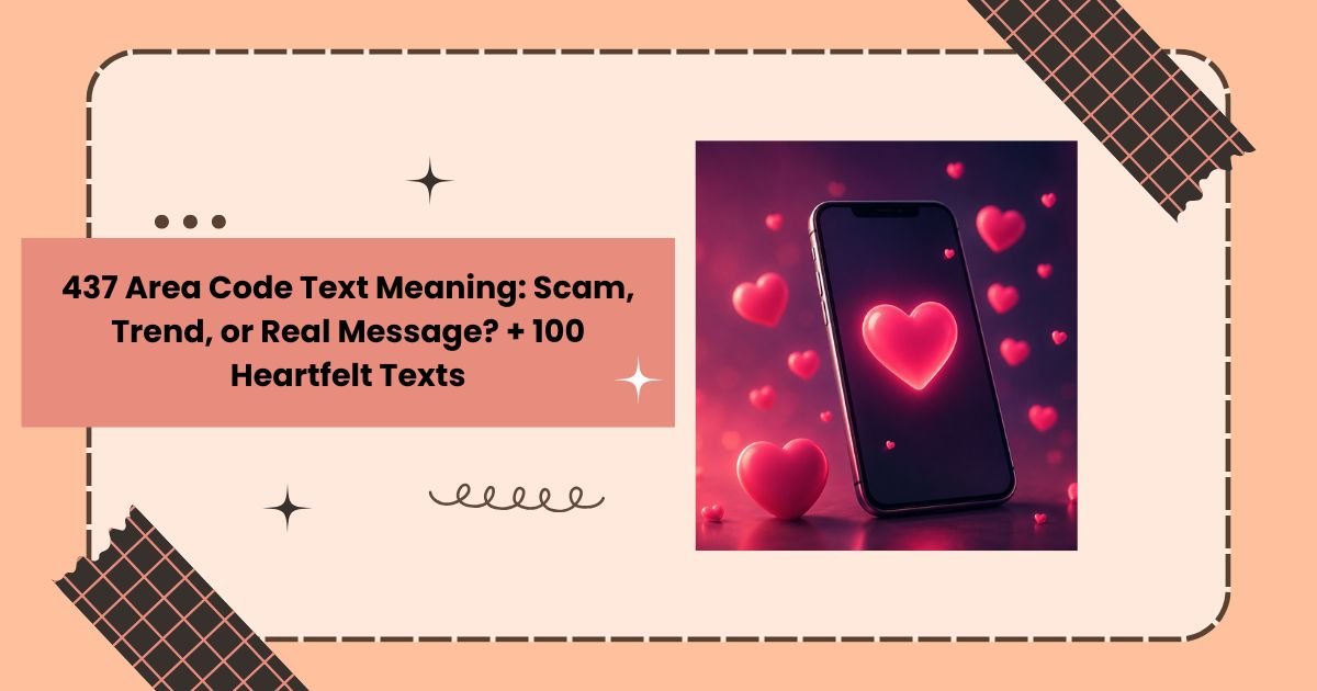 437 Area Code Text Meaning Scam, Trend, or Real Message + 100 Heartfelt Texts
