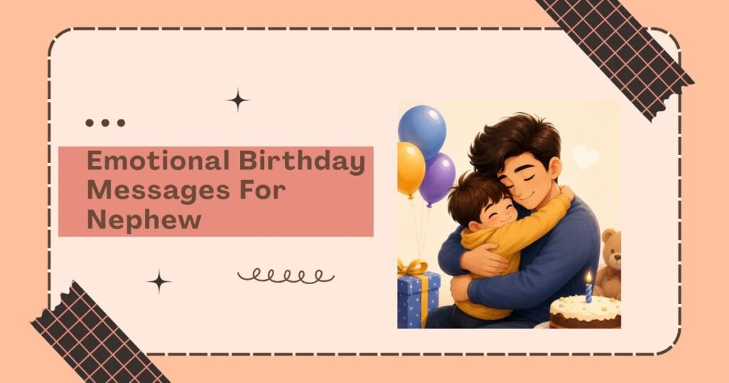 Emotional Birthday Messages For Nephew