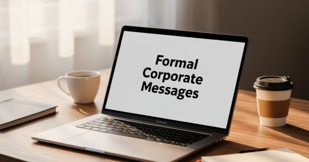Formal Corporate Messages