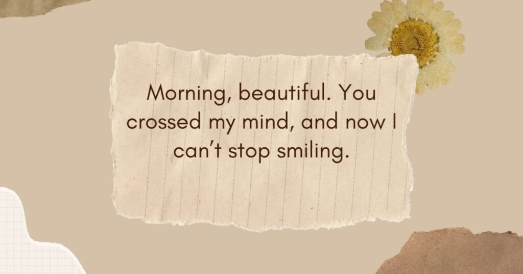 Good Morning Message To Her Smile