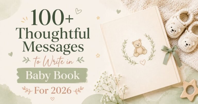 Messages to Write in Baby Book