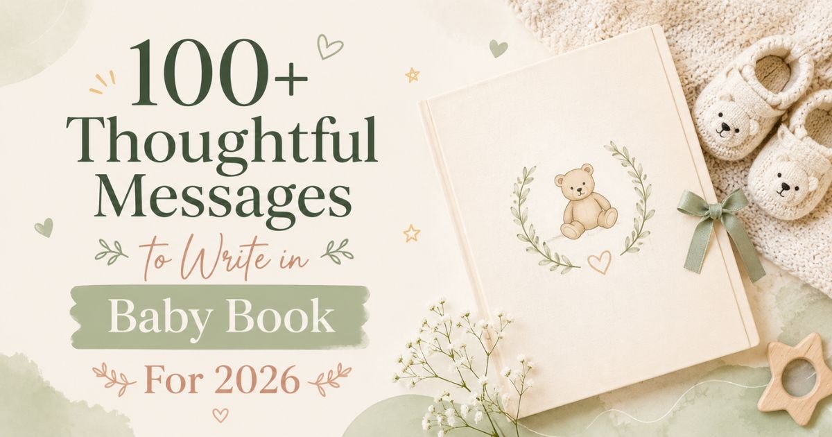 Messages to Write in Baby Book