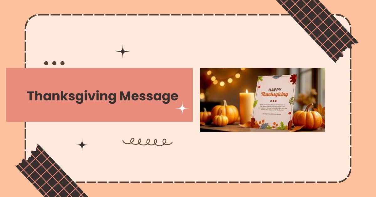 Thanksgiving Message