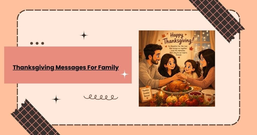 Thanksgiving Messages For Family