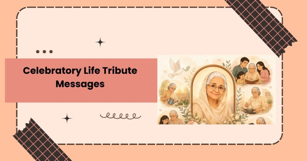 Celebratory Life Tribute Messages