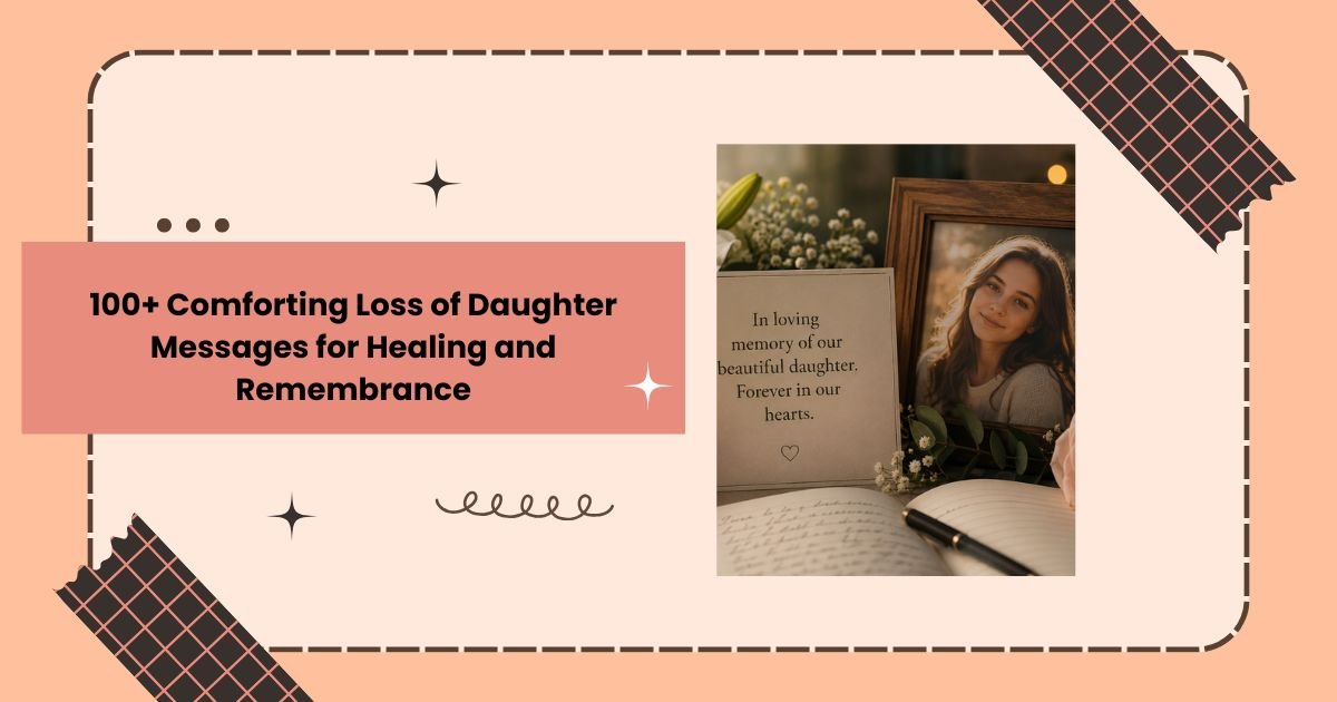 Comforting Loss of Daughter Messages for Healing and Remembrance