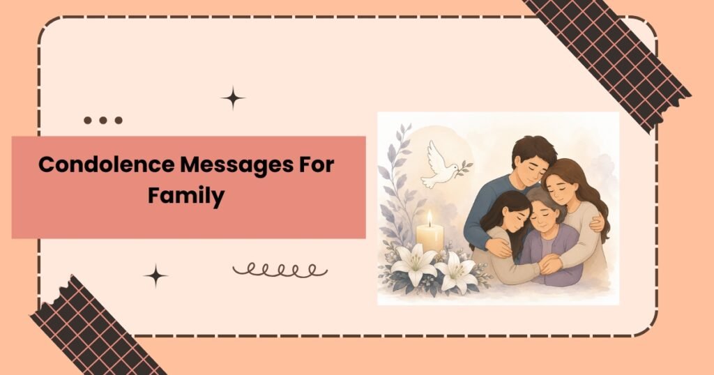 Condolence Messages For Family