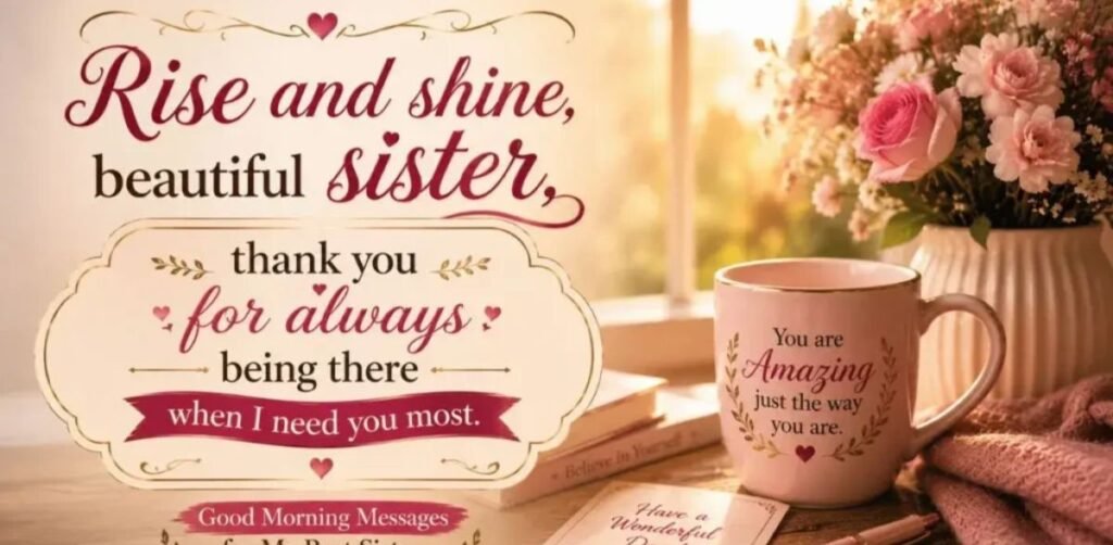 Good Morning Wishes For Sister
