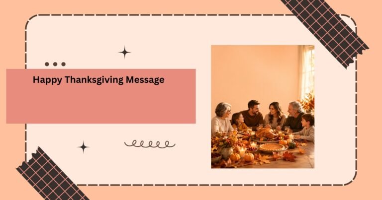 Happy Thanksgiving Message