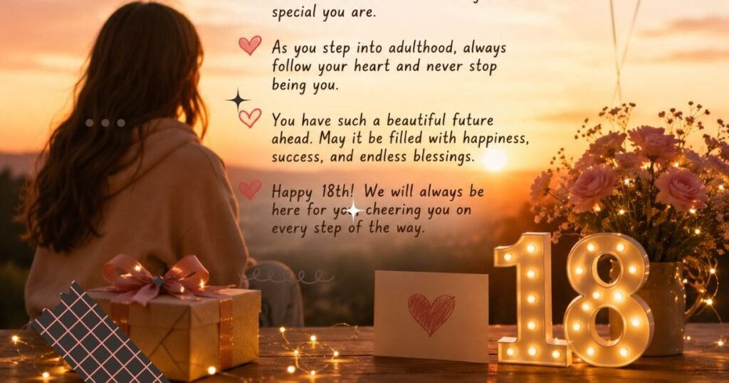 Heartfelt 18th Birthday Messages