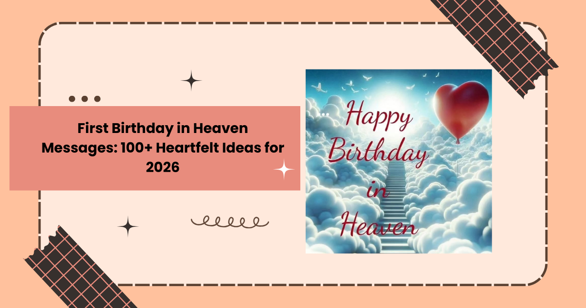 first birthday in heaven messages