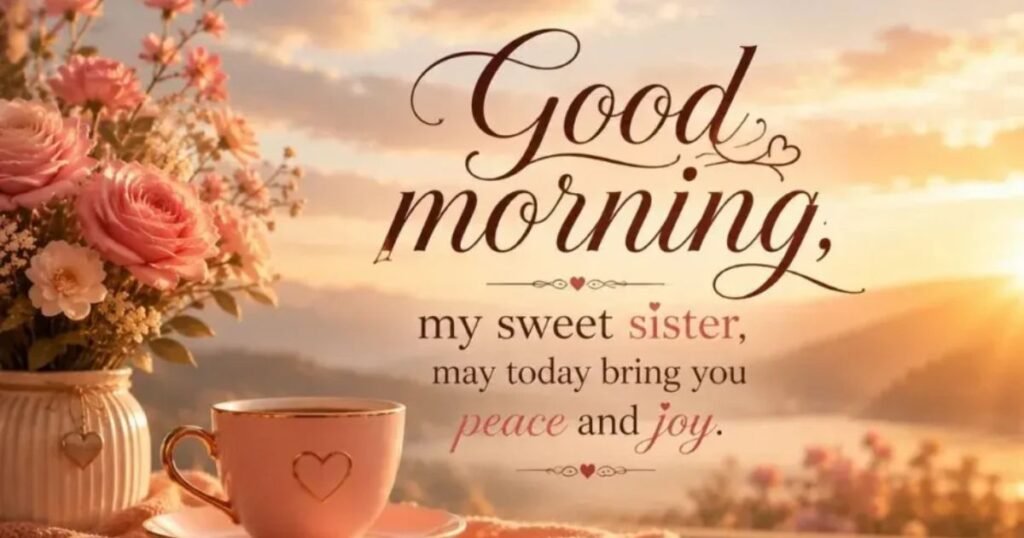 How to Write Good Morning Messages for My Sister
