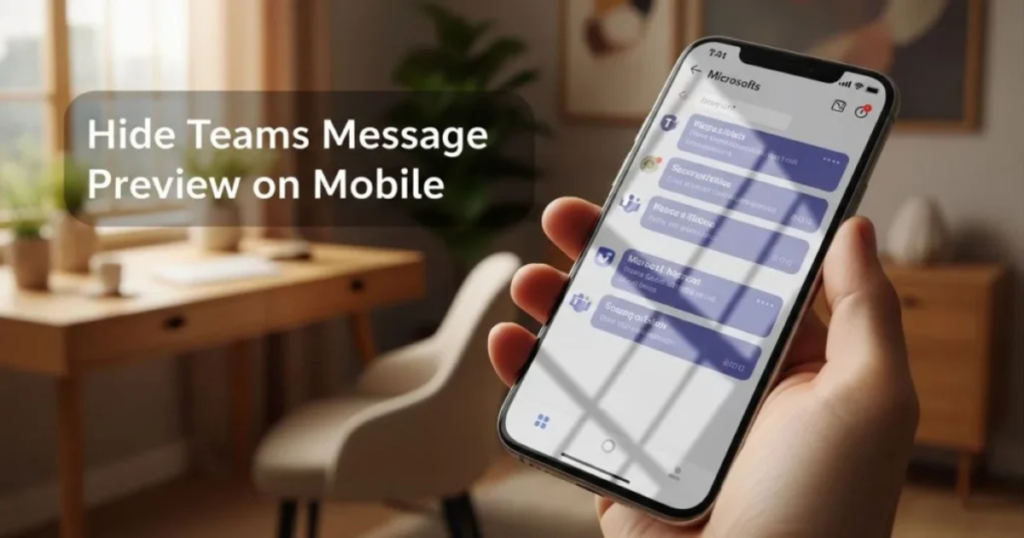 "hide teams message preview"