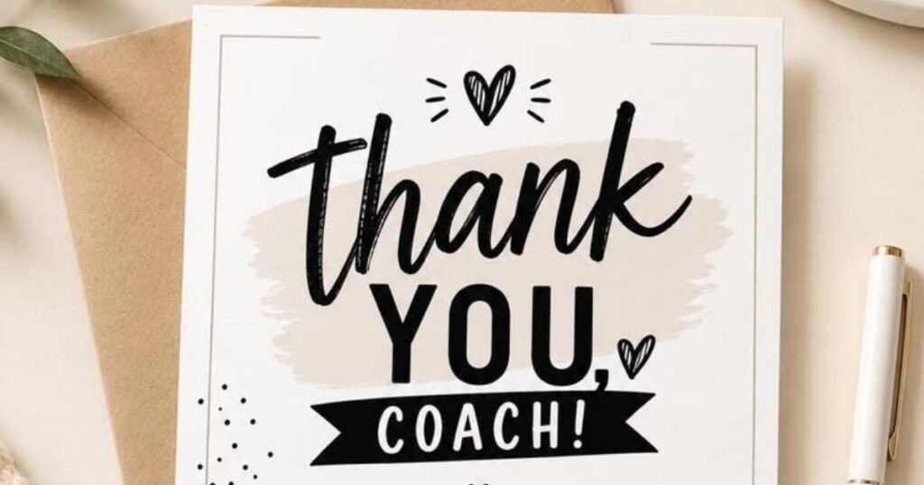 Thank You Messages For Coach at the End of Season