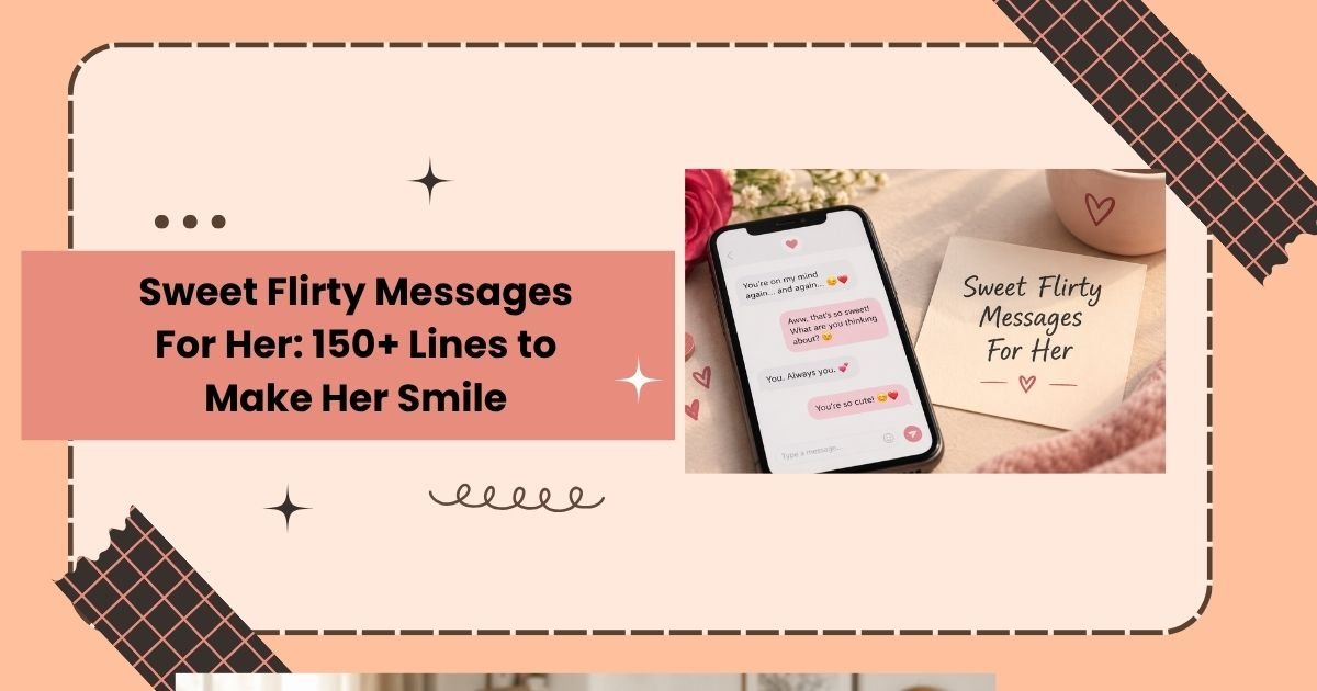 Sweet Flirty Messages For Her